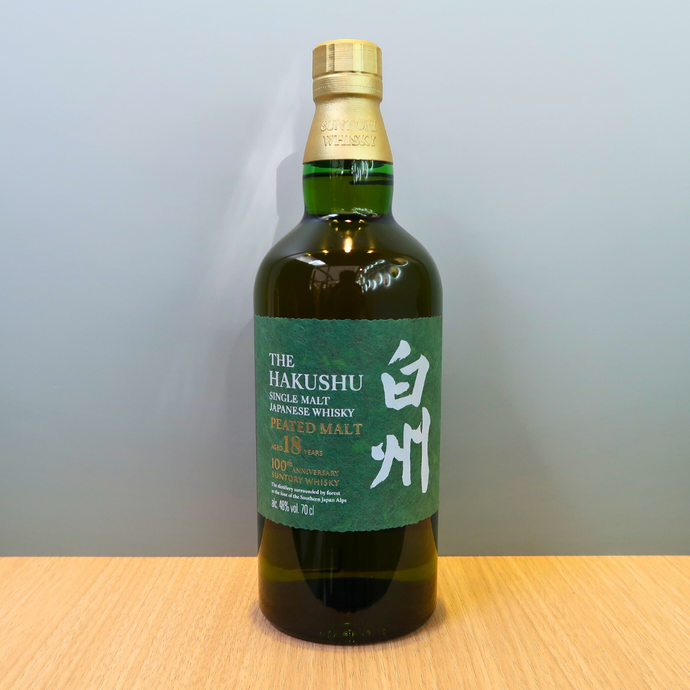 Hakushu 18 Peated Malt 100th Anniversary Limited Edition, 48% ABV