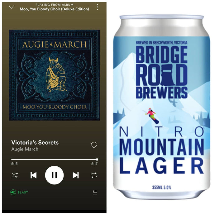 Bridge Road Brewers Nitro Mountain Lager x Augie March - Victoria's Secrets