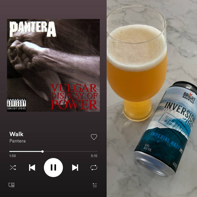 Bright Brewery Inversion Imperial Hazy IPA x Pantera – Vulgar Display Of Power