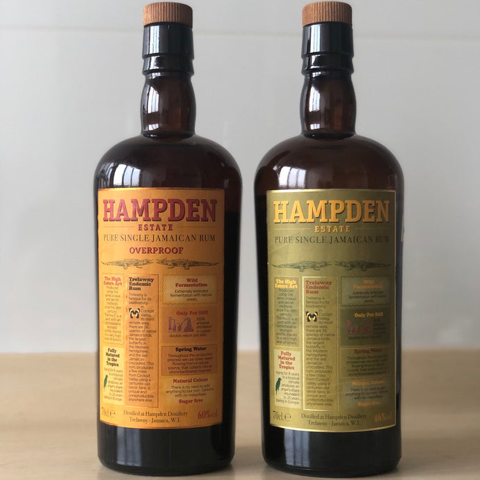 Two Classic Hampden Estate Bottlings – Hampden Estate 8 Year Old Pure Single Jamaican Rum and Hampden Estate Overproof (HLCF Classic)