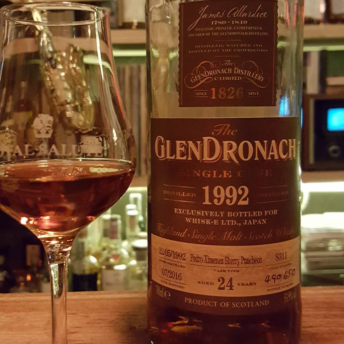 Glendronach Single Cask 8311, 24 Years Old, Pedro Ximenez Sherry Puncheon, 490/650, 53.9% Abv.