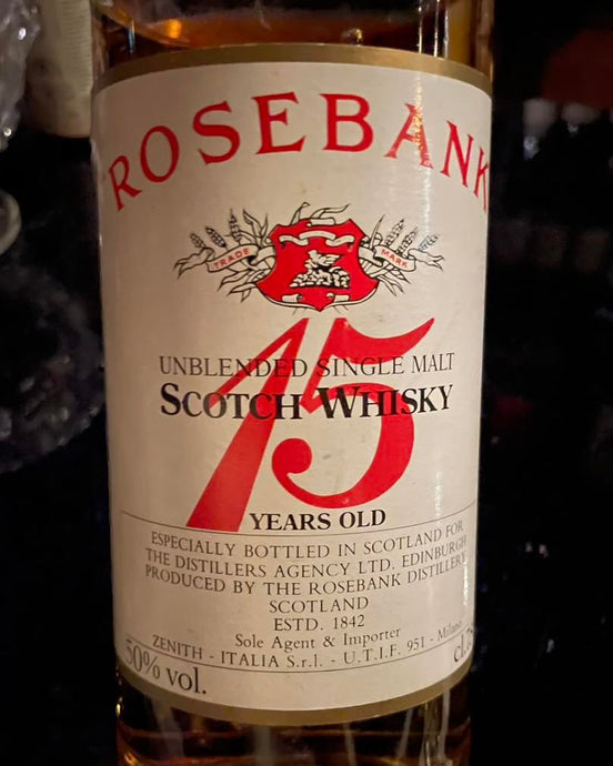 Rosebank 15 Year Old, 50%, Official for Italy Zenith Import