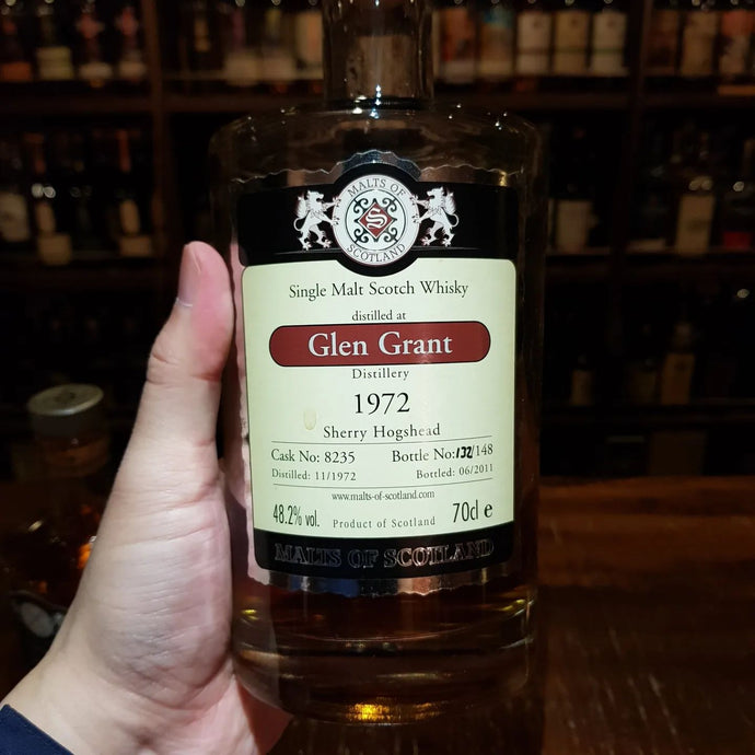 Glen Grant 38 Year Old, 1972-2011, Malts of Scotland, Sherry hogshead no. 8235, 132/148, 48.2% abv.