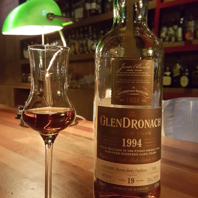 Glendronach Single Cask 19, 1994-2014, Oloroso Sherry Puncheon Cask 1100, 324/568, 55.4% abv.