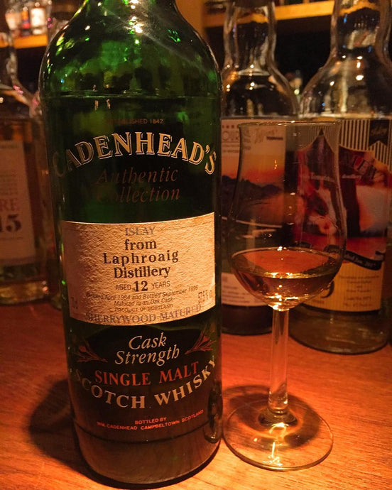 Laphroaig 1984, 12 Years Old, Cask Strength, Sherrywood Matured, Cadenhead's, 57.5% ABV