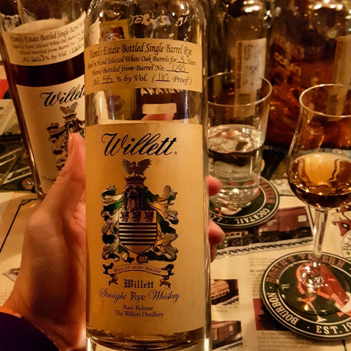 Willett Family Estate Rye 3 year, Barrel 1245, 185/192, 55% abv.