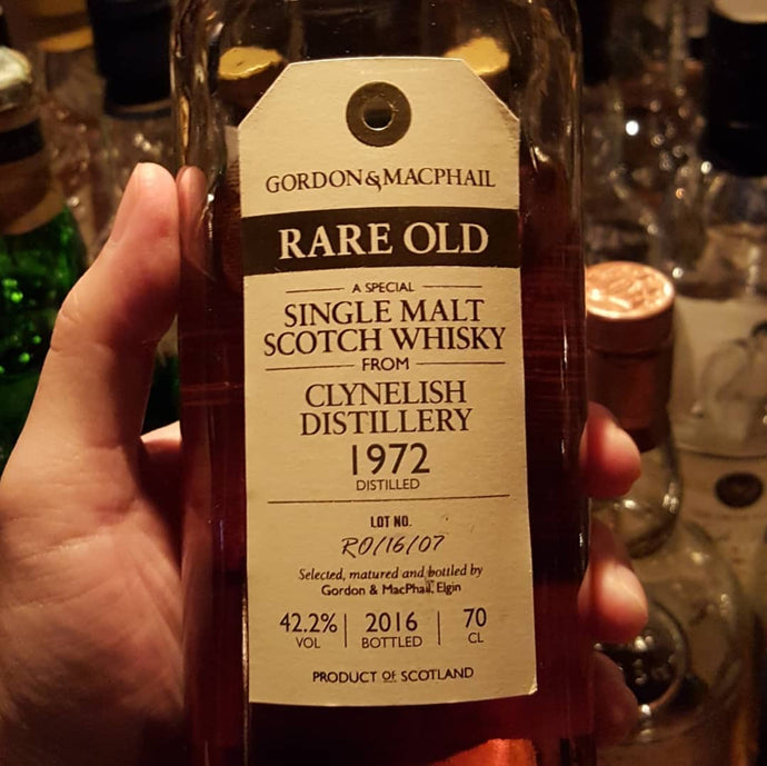 Clynelish 1972, Gordon and Macphail Rare Old, Lot #RO/16/07, b.11.28.2016, 42.2% abv.