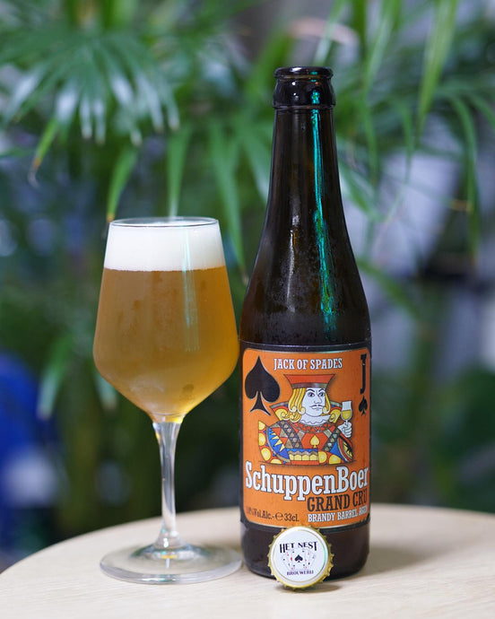 SchuppenBoer Grand Cru Brandy Barrel Aged, Belgian Tripel, Brouwerij Het Nest