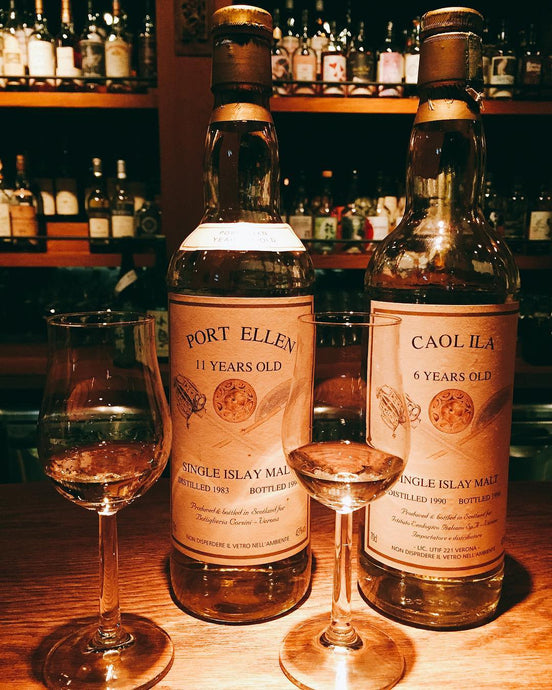 Two Single Islay Malts From Bottiglieria Corsini Verona / Instituto Enologico Italiano SpA Verona Port Ellen 1983, 11 Year Old, 43% ABV & Caol Ila 1990, 6 Year Old, 43% ABV