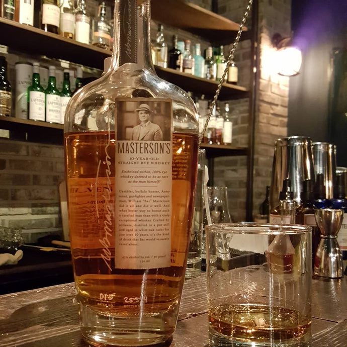 Masterson's 10 year Straight Rye, Batch No. 015, Bottle No. 25-544, 45% abv.