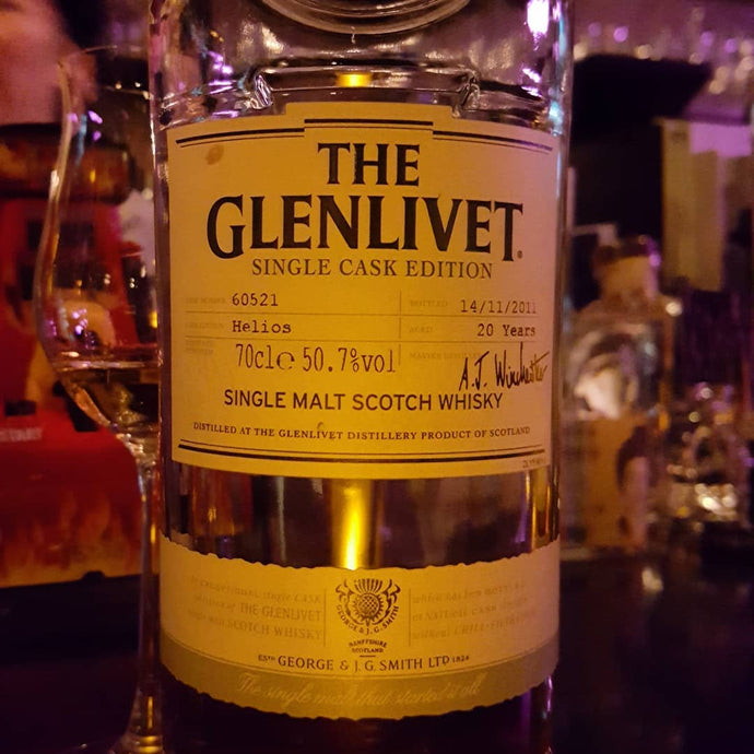 Glenlivet Single Cask Edition, 20 years, Bottled 14/11/2011, Cask Edition Helios, Cask Number 60521, 50.7% abv.