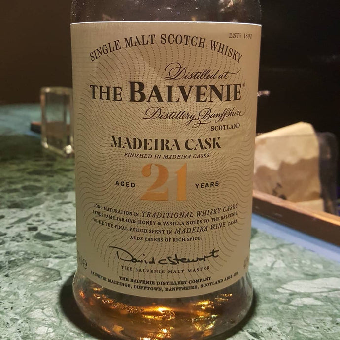 Balvenie 21 Madeira Cask, 40% abv.