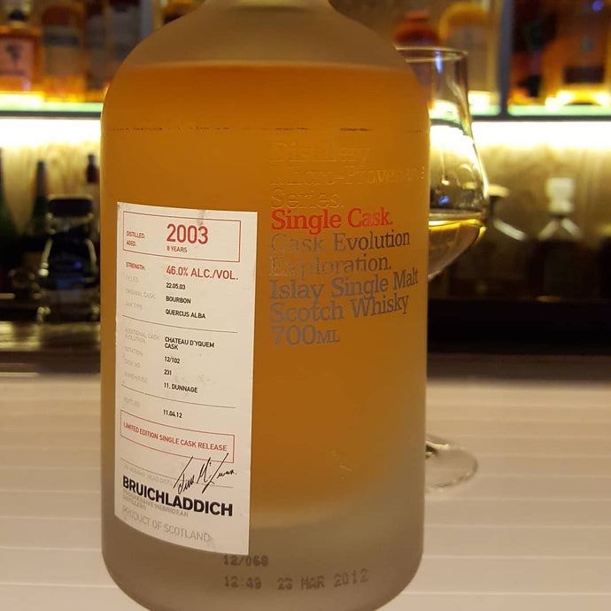 Bruichladdich 8, 2003, Limited Edition 46% abv.