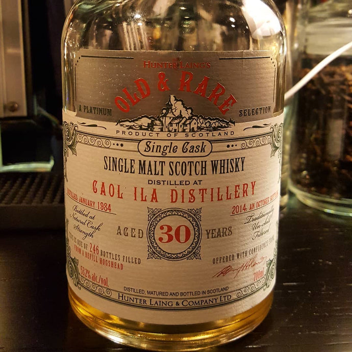 Caol Ila 30yo, 1984-2014, Hunter Laing Old & Rare, 246 Bottles, 53.2% abv.