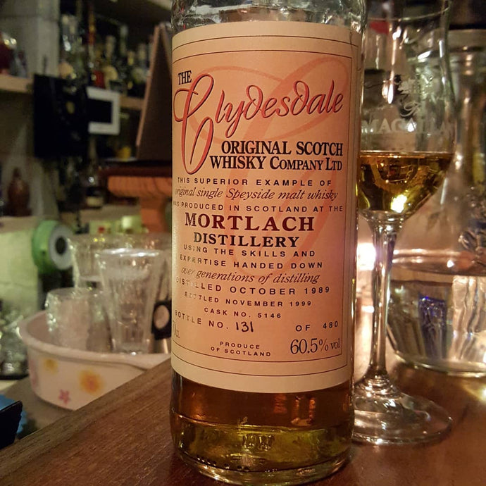 Mortlach 10, 1989-1999, The Clydesdale Original, Cask No. 5146, 131/480, 60.5% abv.