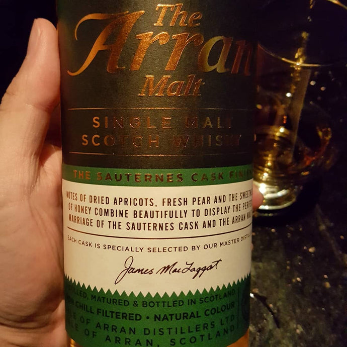 Arran, Sauternes Cask Finish, 50% abv.