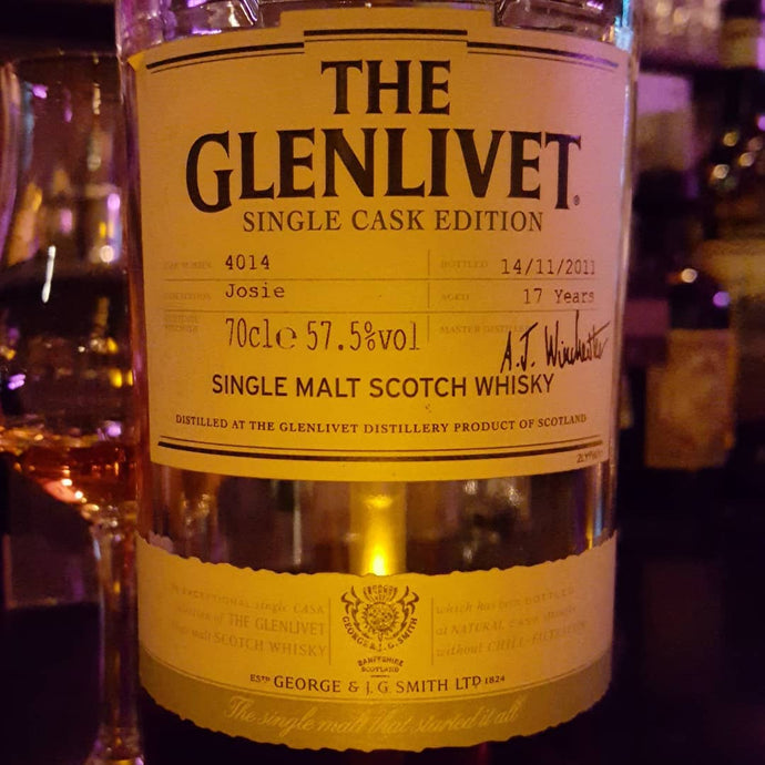 Glenlivet Single Cask Edition, 17 years, Bottled 14/11/2011, Cask Edition Josie, Cask Number 4014, 57.5% abv.