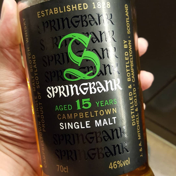 Springbank 15, 46% abv.