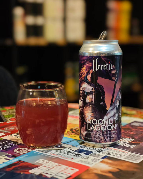 Moonlit Lagoon, Aged Sour Ale with Blueberry & Acai, Heretic Brewing Co