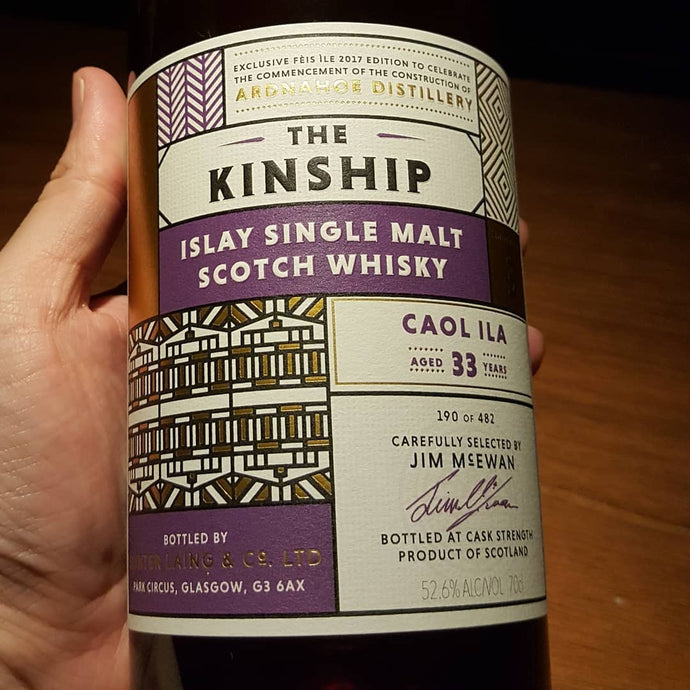 Caol Ila 33, Edition 3, Hunter Laing The Kinship, 190/482, 52.6% abv.