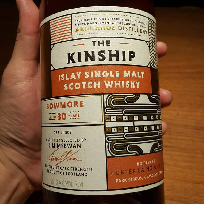 Bowmore 30, Edition 2, Hunter Laing The Kinship, 085/507, 56.1% abv.