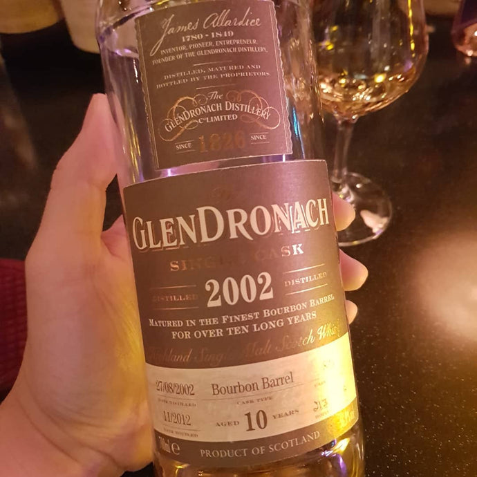 Glendronach 10, 2002-2012, Bourbon Barrel No. 833, 213/238, 56.9% abv.