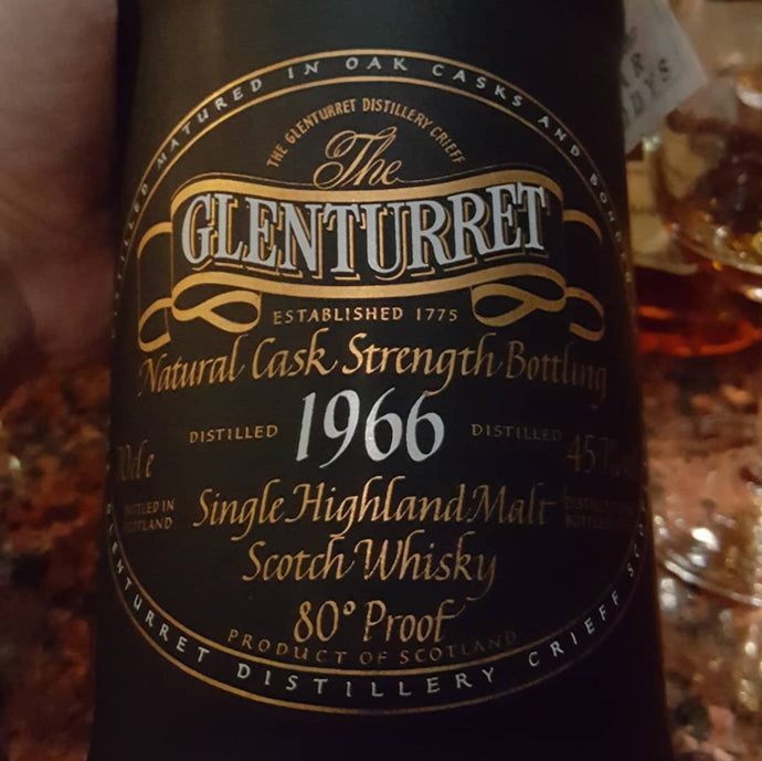 Glenturret 1966-1993, 80 proof but 45.7% abv.