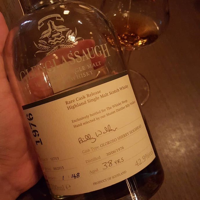 Glenglassaugh 38, 1976-2015, Oloroso sherry hogshead no. 1271/1, 1/148, 42.9% abv.