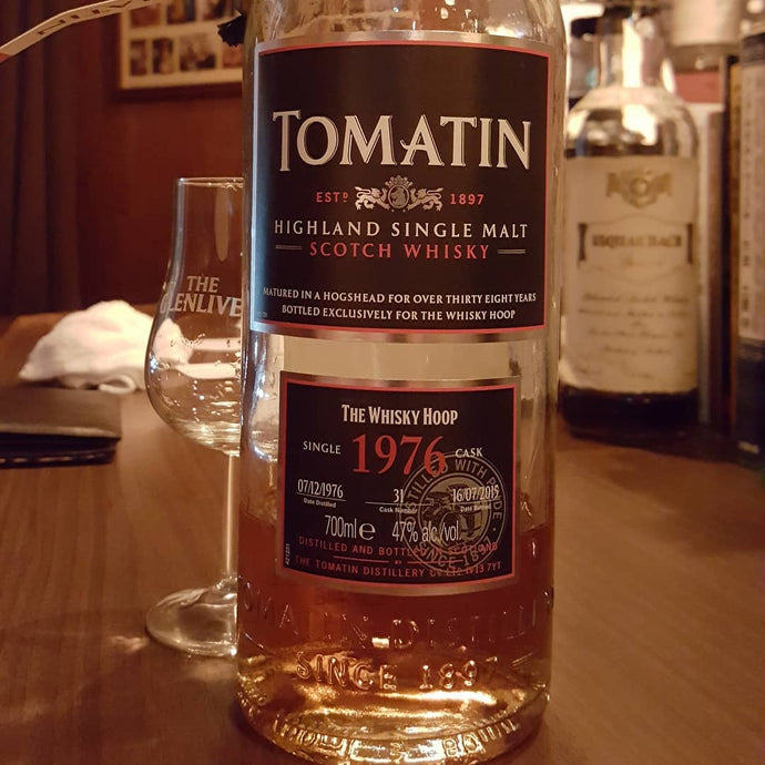 Tomatin 39, 1976-2015, The Whisky Hoop, Cask no. 31, 084/190, 47% abv.