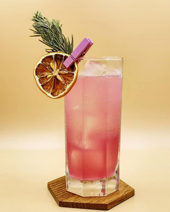 Blueberry Yuzu Gin Fizz