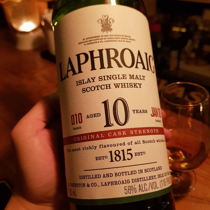 Laphroaig 10yo, b.2018, Cask Strength, Batch 010, 58% abv.