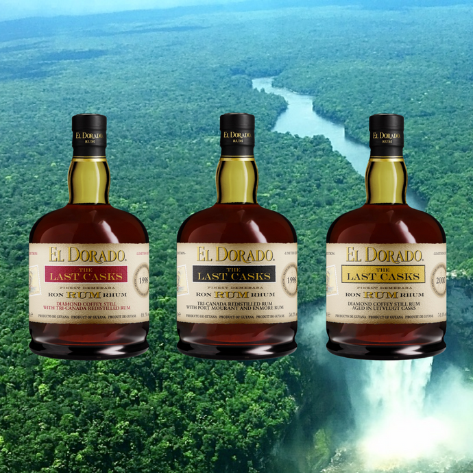 El Dorado's Last Casks Collection Featuring Two Diamonds And A Port Mourant