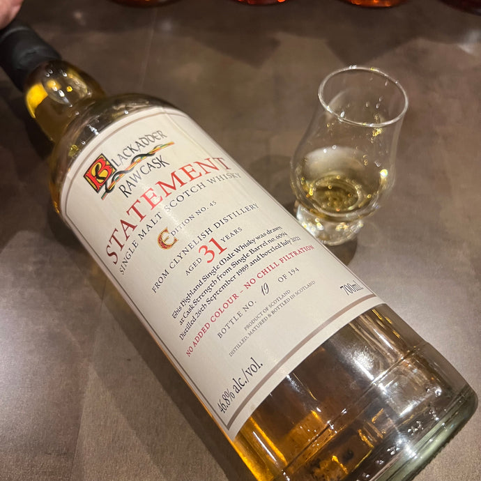 1989 Clynelish 31 Years Old Single Malt, Blackadder Statement Edition, 46.8% ABV