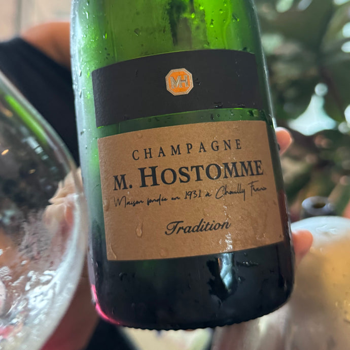 Taste Testing Champagne M. Hostomme Tradition Brut