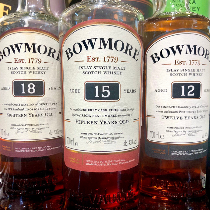 Taste Testing Bowmore's Full Core Range: The Bowmore 12, Bowmore 15 and Bowmore 18 Years Old