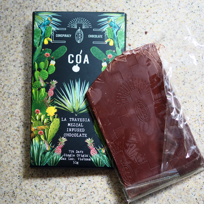 COA La Travesia Mezcal Infused Chocolate