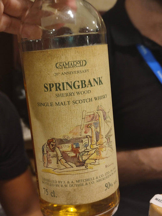 Springbank 1988 Sherry Wood, 8 Year Old, Samaroli 20th Anniversary, 50% ABV