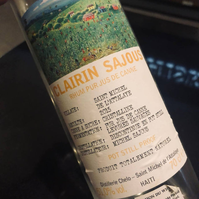 Clairin Sajous, 2015, Chelo Distillery, Saint Michel de l'Attalaye, Haiti, 51% ABV, La Maison & Velier