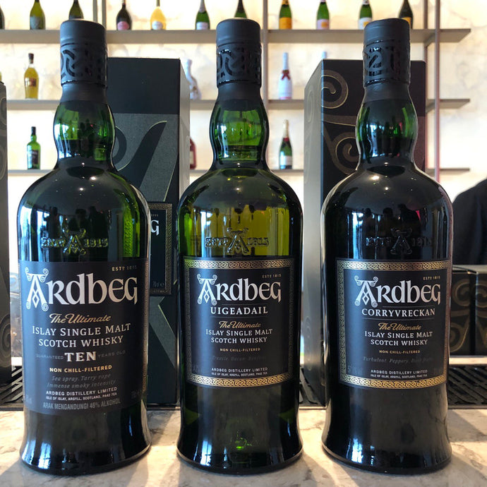 A Trio Of Classic Ardbeg: Uigeadail, Corryvreckan & Ardbeg Ten