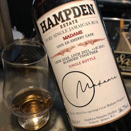 Hampden 'Madame' 100% Ex-Sherry Cask Single Bottle; LROK 2020, LFCH 2021, <>H 2021 Blended Together; For The Pre-Opening Event Madame Singapore, 56.7% ABV