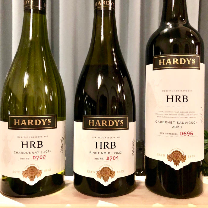 Taste Testing Hardy's Classics From McLaren Vale Australia: HRB Chardonnay, HRB Pinot Noir & HRB Cabernet Sauvignon