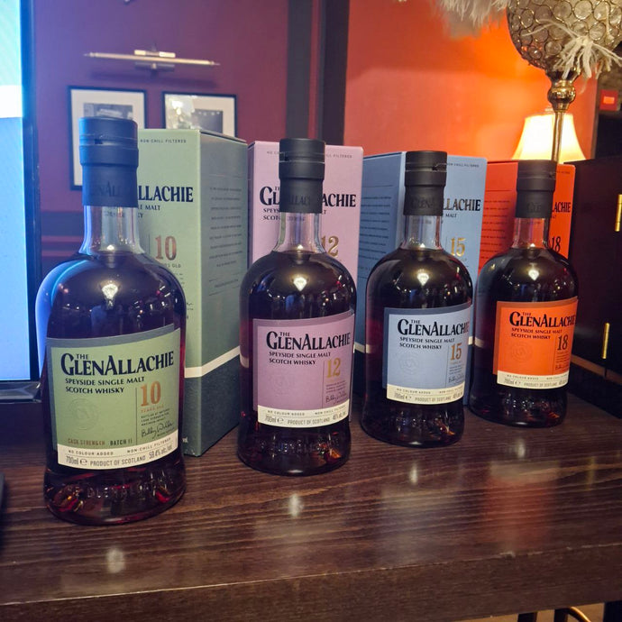 Taste Testing GlenAllachie's New Era: GlenAllachie 10 Year Old, 12 Year Old, 15 Year Old, 18 Year Old, 35 Year Old